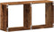vidaXL - Wandkast - 60x16x30 - cm - bewerkt - hout - oud - houtkleurig