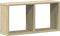 vidaXL - Wandkast - 60x16x30 - cm - bewerkt - hout - sonoma - eikenkleurig