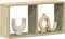 vidaXL - Wandkast - 60x16x30 - cm - bewerkt - hout - sonoma - eikenkleurig
