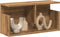 vidaXL - Wandkast - 60x20x30 - cm - bewerkt - hout - artinsanaal - eikenkleurig