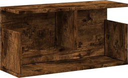 vidaXL - Wandkast - 60x20x30 - cm - bewerkt - hout - gerookt - eikenkleurig