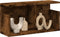 vidaXL - Wandkast - 60x20x30 - cm - bewerkt - hout - gerookt - eikenkleurig