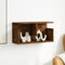 vidaXL - Wandkast - 60x20x30 - cm - bewerkt - hout - gerookt - eikenkleurig