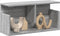 vidaXL - Wandkast - 60x20x30 - cm - bewerkt - hout - grijs - sonoma - eiken