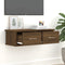 vidaXL - Wandkast - 60x26x18,5 - cm - bewerkt - hout - bruin - eikenkleur