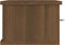 vidaXL - Wandkast - 60x26x18,5 - cm - bewerkt - hout - bruin - eikenkleur