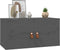 vidaXL - Wandkast - 60x30x30 - cm - massief - grenenhout - grijs