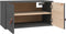 vidaXL - Wandkast - 60x30x30 - cm - massief - grenenhout - grijs