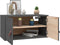vidaXL - Wandkast - 60x30x30 - cm - massief - grenenhout - grijs