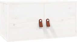 vidaXL - Wandkast - 60x30x30 - cm - massief - grenenhout - wit