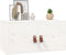 vidaXL - Wandkast - 60x30x30 - cm - massief - grenenhout - wit