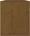 vidaXL - Wandkast - 60x30x35 - cm - massief - grenenhout - honingbruin