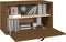 vidaXL - Wandkast - 60x30x35 - cm - massief - grenenhout - honingbruin