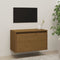 vidaXL - Wandkast - 60x30x35 - cm - massief - grenenhout - honingbruin
