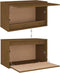 vidaXL - Wandkast - 60x30x35 - cm - massief - grenenhout - honingbruin