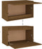 vidaXL - Wandkast - 60x30x35 - cm - massief - grenenhout - honingbruin