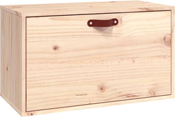 vidaXL - Wandkast - 60x30x35 - cm - massief - grenenhout