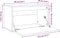 vidaXL - Wandkast - 60x30x35 - cm - massief - grenenhout