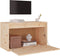 vidaXL - Wandkast - 60x30x35 - cm - massief - grenenhout