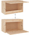 vidaXL - Wandkast - 60x30x35 - cm - massief - grenenhout