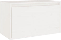 vidaXL - Wandkast - 60x30x35 - cm - massief - grenenhout - wit