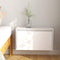 vidaXL - Wandkast - 60x30x35 - cm - massief - grenenhout - wit