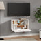 vidaXL - Wandkast - 60x30x35 - cm - massief - grenenhout - wit