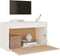 vidaXL - Wandkast - 60x30x35 - cm - massief - grenenhout - wit