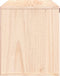 vidaXL - Wandkast - 60x30x35 - cm - massief - grenenhout - zwart
