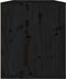 vidaXL - Wandkast - 60x30x35 - cm - massief - grenenhout - zwart