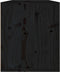 vidaXL - Wandkast - 60x30x35 - cm - massief - grenenhout - zwart