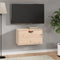 vidaXL - Wandkast - 60x30x35 - cm - massief - grenenhout - zwart