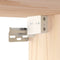 vidaXL - Wandkast - 60x30x35 - cm - massief - grenenhout - zwart