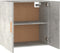 vidaXL - Wandkast - 60x30x60 - cm - bewerkt - hout - betongrijs