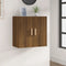 vidaXL - Wandkast - 60x30x60 - cm - bewerkt - hout - bruin - eikenkleur