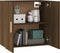 vidaXL - Wandkast - 60x30x60 - cm - bewerkt - hout - bruin - eikenkleur