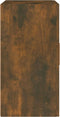 vidaXL - Wandkast - 60x30x60 - cm - bewerkt - hout - gerookt - eikenkleurig