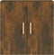 vidaXL - Wandkast - 60x30x60 - cm - bewerkt - hout - gerookt - eikenkleurig