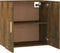 vidaXL - Wandkast - 60x30x60 - cm - bewerkt - hout - gerookt - eikenkleurig