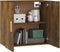 vidaXL - Wandkast - 60x30x60 - cm - bewerkt - hout - gerookt - eikenkleurig