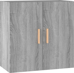 vidaXL - Wandkast - 60x30x60 - cm - bewerkt - hout - grijs - sonoma - eikenkleurig