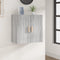 vidaXL - Wandkast - 60x30x60 - cm - bewerkt - hout - grijs - sonoma - eikenkleurig