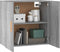 vidaXL - Wandkast - 60x30x60 - cm - bewerkt - hout - grijs - sonoma - eikenkleurig