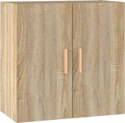 vidaXL - Wandkast - 60x30x60 - cm - bewerkt - hout - sonoma - eikenkleurig