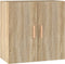 vidaXL - Wandkast - 60x30x60 - cm - bewerkt - hout - sonoma - eikenkleurig