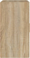 vidaXL - Wandkast - 60x30x60 - cm - bewerkt - hout - sonoma - eikenkleurig