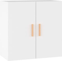 vidaXL - Wandkast - 60x30x60 - cm - bewerkt - hout - wit