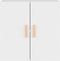 vidaXL - Wandkast - 60x30x60 - cm - bewerkt - hout - wit