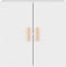 vidaXL - Wandkast - 60x30x60 - cm - bewerkt - hout - wit