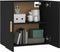 vidaXL - Wandkast - 60x30x60 - cm - bewerkt - hout - zwart